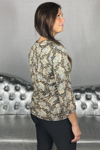 Marica Topp 3/4 Dam Ocean Blue Combi - Soyaconcept