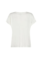 Marica V-ringad T-shirt Dam Offwhite Soyaconcept