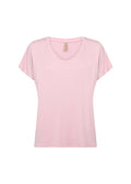Marica V-ringad T-shirt Dam Rose Soyaconcept