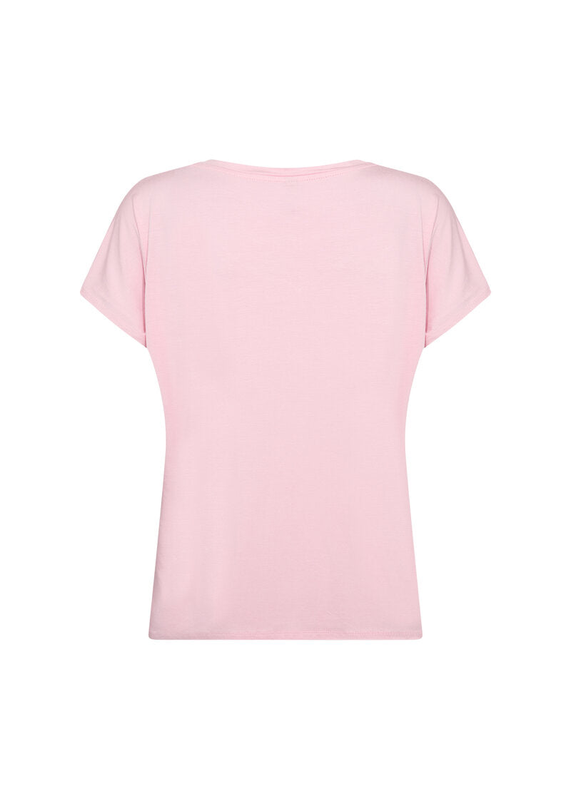 Marica V-ringad T-shirt Dam Rose Soyaconcept