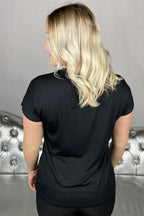 Marica V-ringad T-shirt Dam Black Soyaconcept