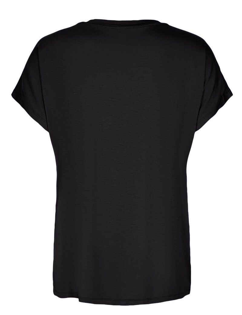 Marica V-ringad T-shirt Dam Black Soyaconcept
