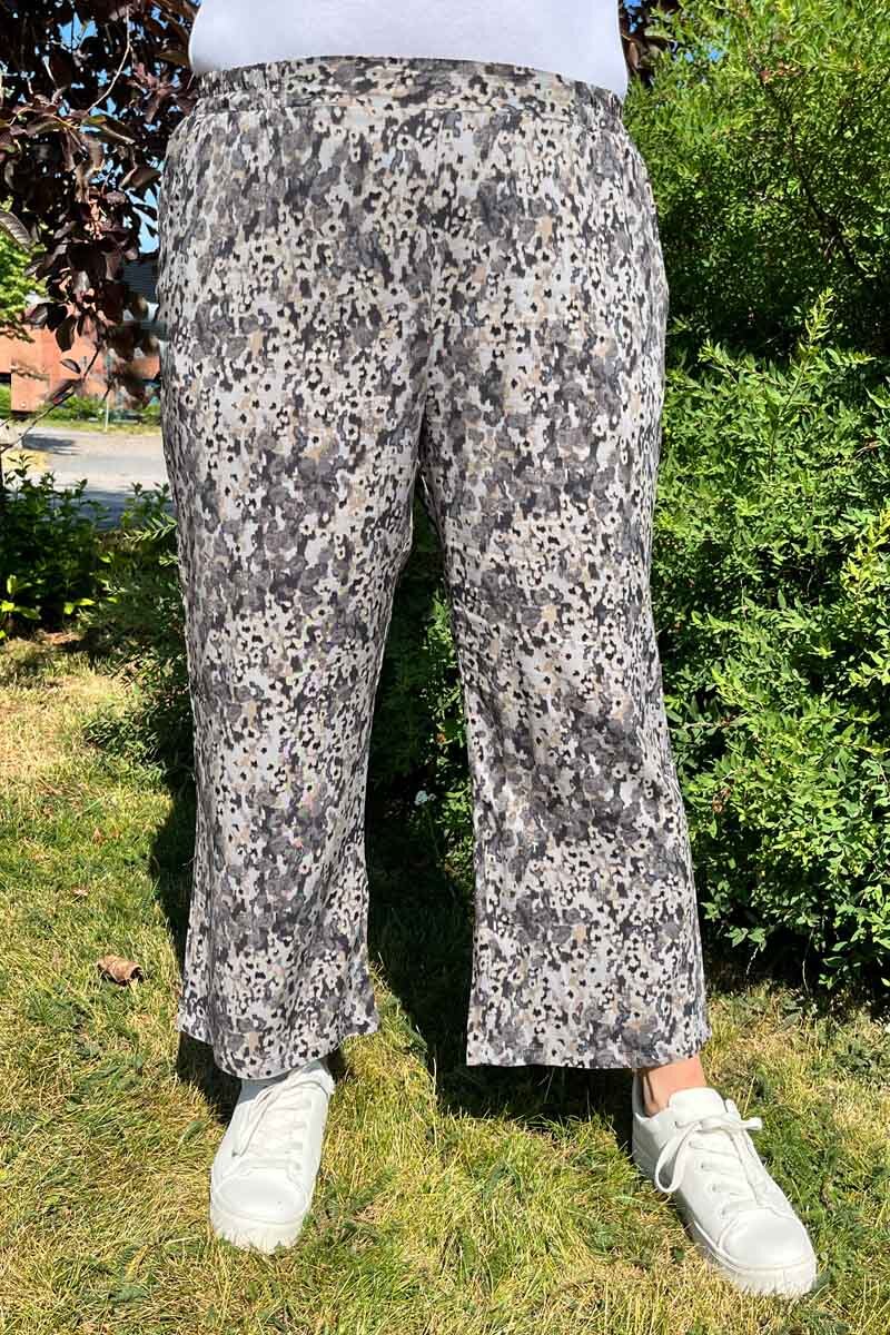 Minea 3-B Trousers Women Black Combi Soyaconcept