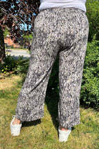 Minea 3-B Trousers Women Black Combi Soyaconcept