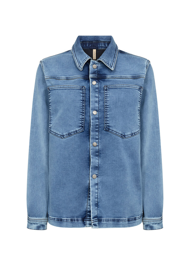 Nadira 15 Shirt Women Medium Blue Soyaconcept