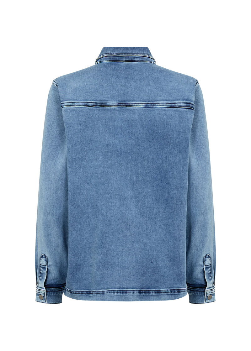 Nadira 15 Shirt Women Medium Blue Soyaconcept
