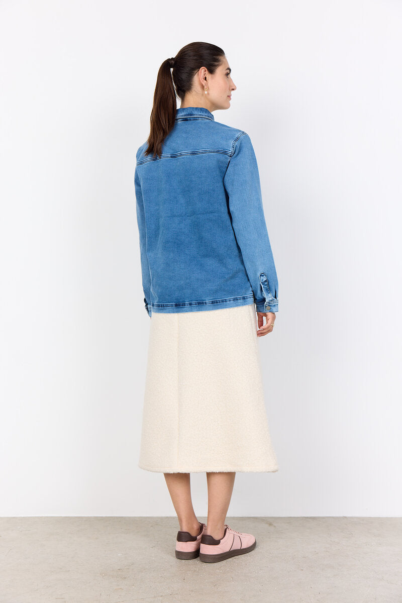 Nadira 15 Shirt Women Medium Blue Soyaconcept