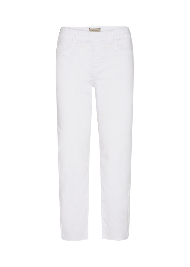 Nadira 3 Trousers Women White Soyaconcept