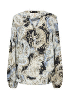 Nami Blouse Women Flint Blue Combi Soyaconcept