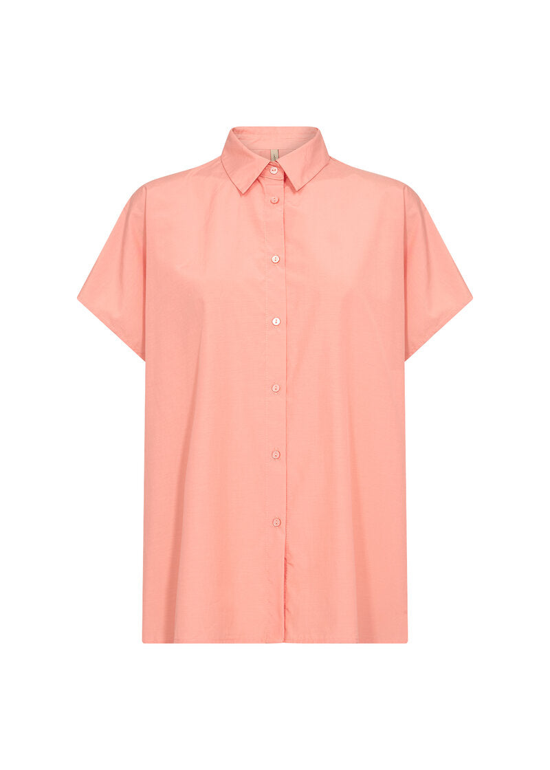 Netti 94 Short Sleeve Shirt Women Peach Pink Soyaconcept