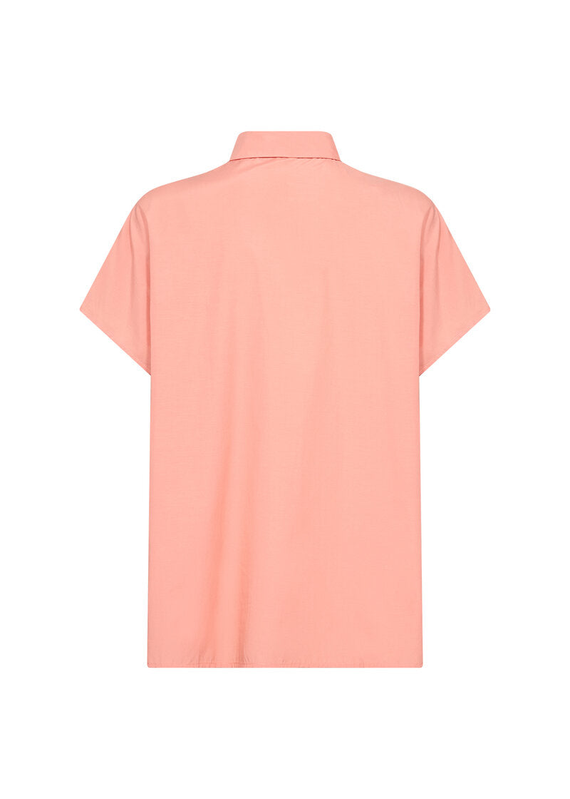 Netti 94 Short Sleeve Shirt Women Peach Pink Soyaconcept