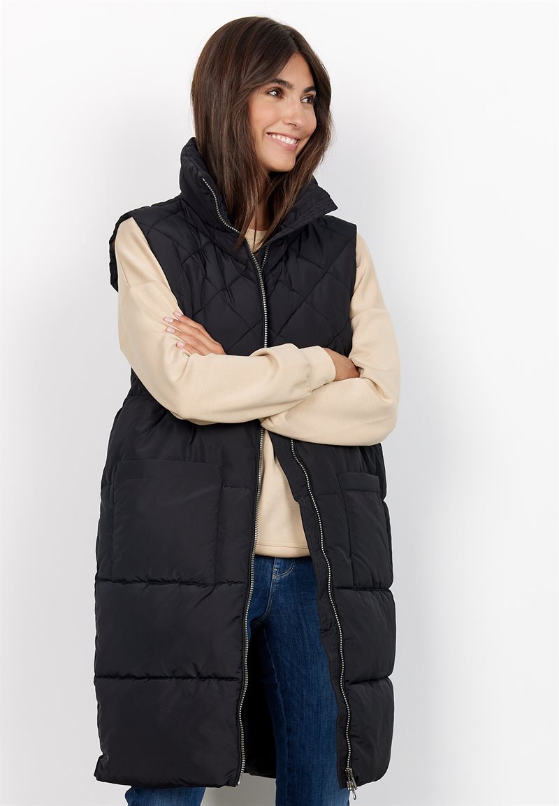 Nina Väst Parkas Dam Black Soyaconcept
