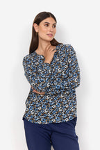 Olin 1 Blouse Women Air Blue Combi Soyaconcept