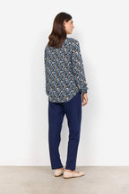 Olin 1 Blouse Women Air Blue Combi Soyaconcept