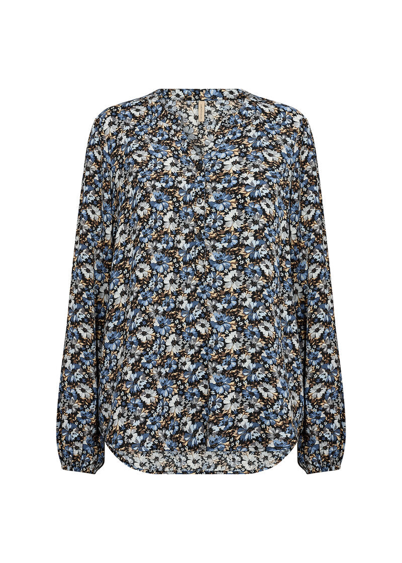 Olin 1 Blouse Women Air Blue Combi Soyaconcept