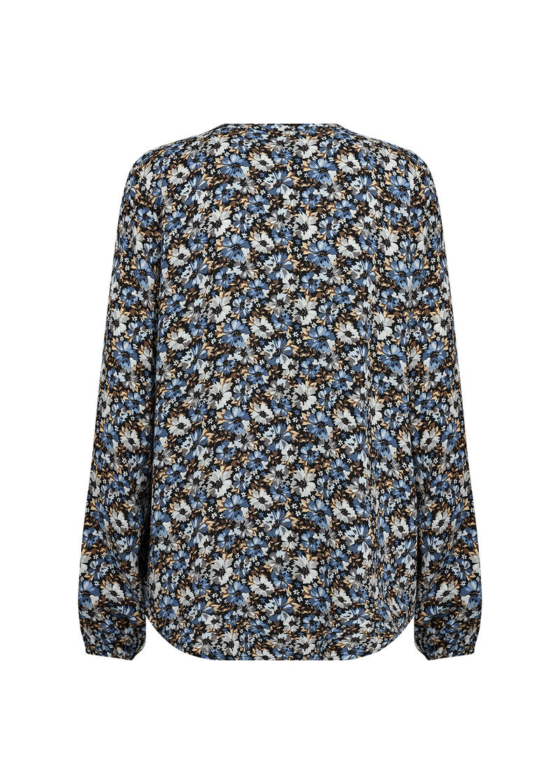 Olin 1 Blouse Women Air Blue Combi Soyaconcept