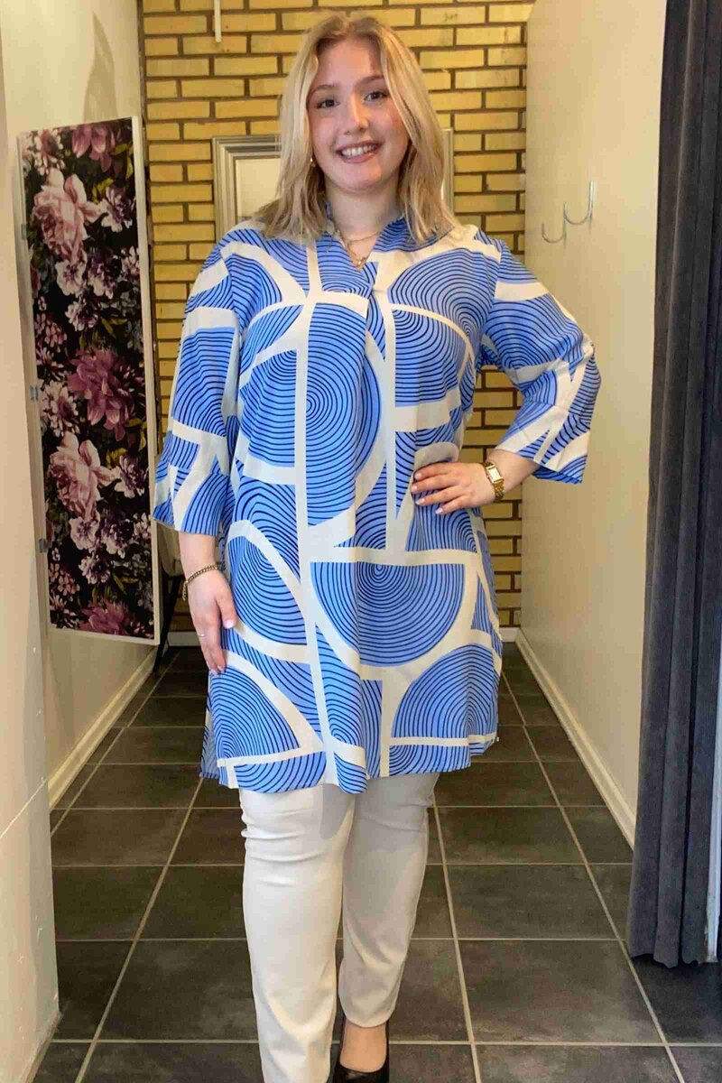 Olivera 2 Tunic Women Air Blue Combi Soyaconcept