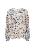Pammi 1 Blouse Women Air Blue Combi Soyaconcept