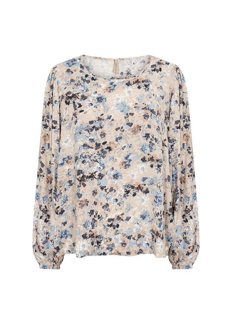 Pammi 1 Blouse Women Air Blue Combi Soyaconcept