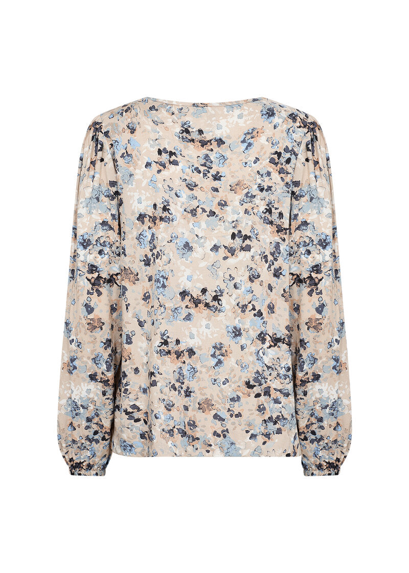 Pammi 1 Blouse Women Air Blue Combi Soyaconcept