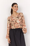 Pammi 1 Blouse Women Peach Pink Combi Soyaconcept