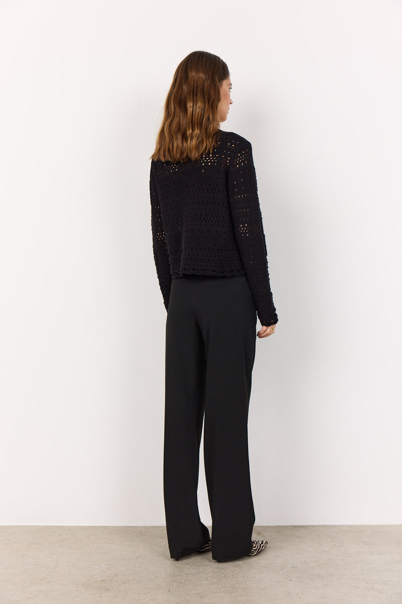 Perry 6 Stickad Cardigan Dam Black Soyaconcept