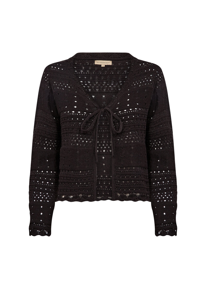 Perry 6 Stickad Cardigan Dam Black Soyaconcept