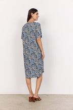 Pianna 4 Dress Women Air Blue Combi Soyaconcept
