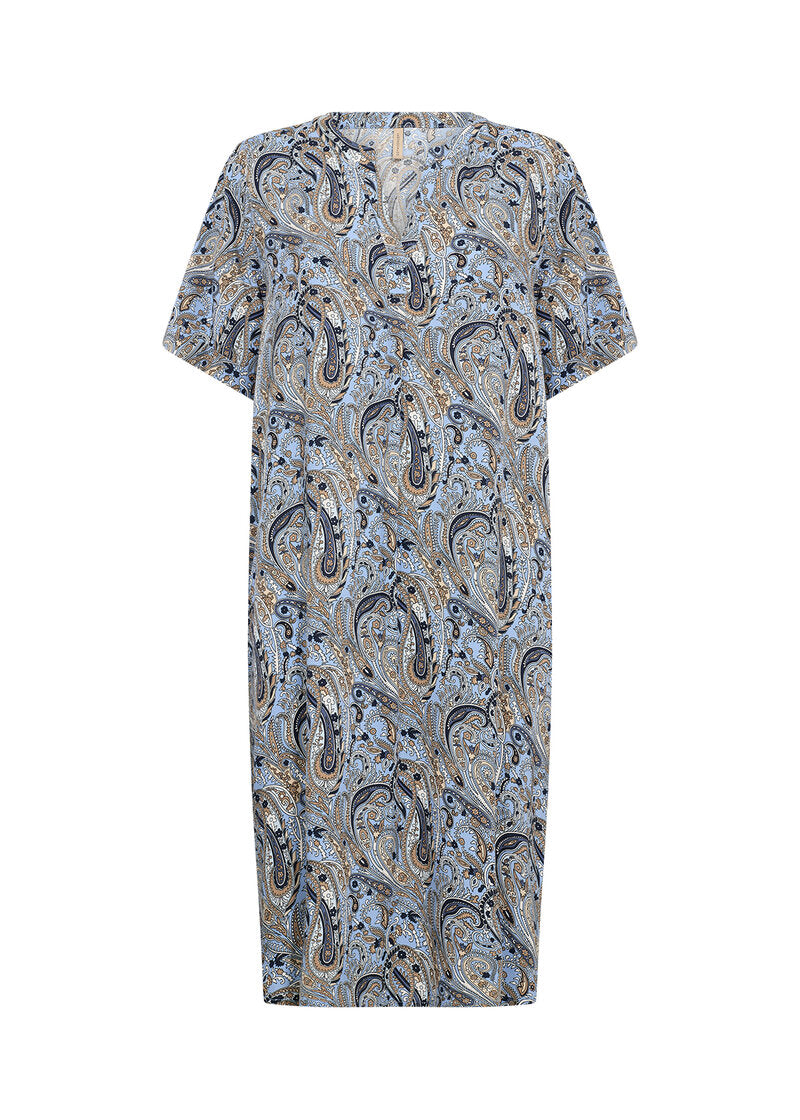 Pianna 4 Dress Women Air Blue Combi Soyaconcept