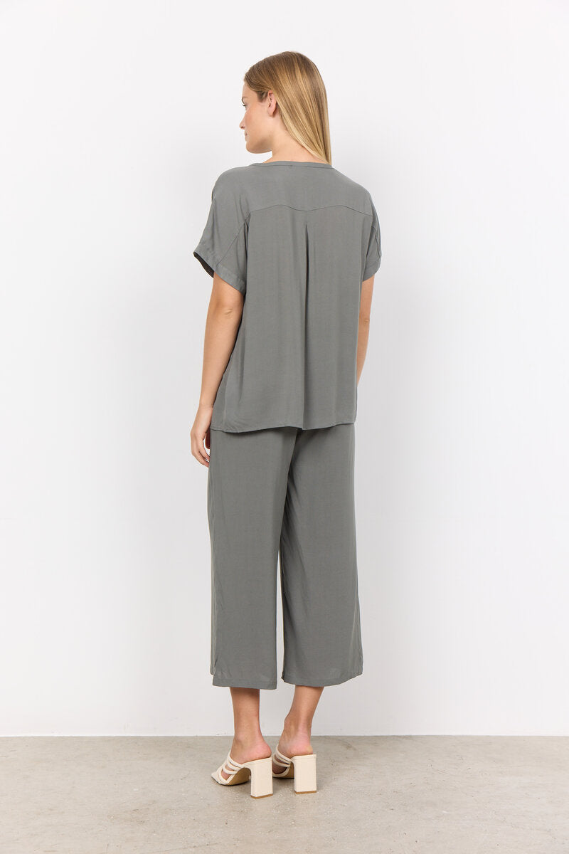 Radia 9 V-ringad Blus Dam Misty Soyaconcept