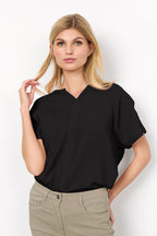 Radia 9 V-ringad Blus Dam Black Soyaconcept