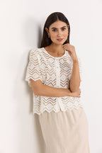 Rusla 3 Cardigan Women OffWhite Soyaconcept
