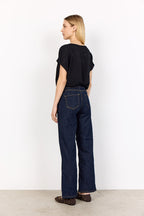 Satine 2 T-Shirt Dam Black Soyaconcept