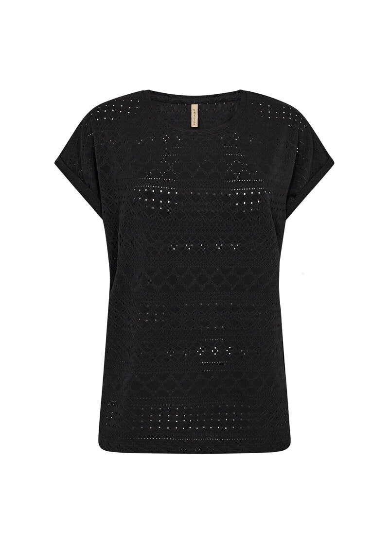 Satine 2 T-Shirt Dam Black Soyaconcept