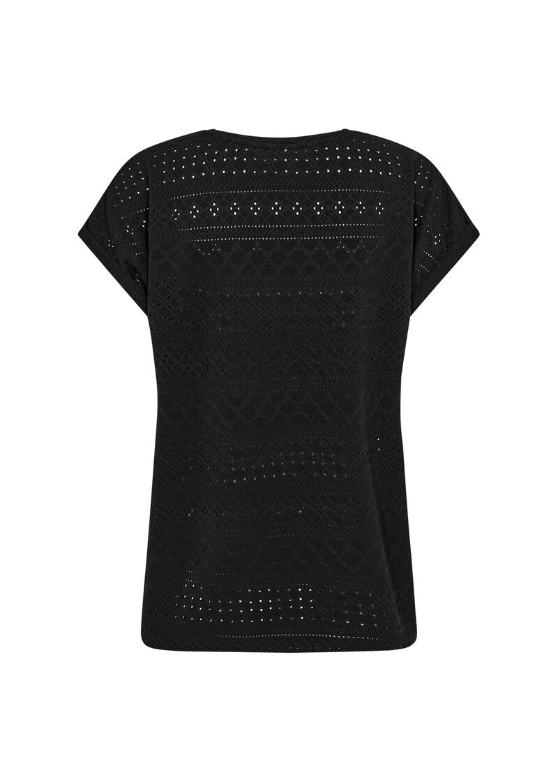 Satine 2 T-Shirt Dam Black Soyaconcept