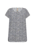 Selia 1 Blus Dam Navy Combi Soyaconcept