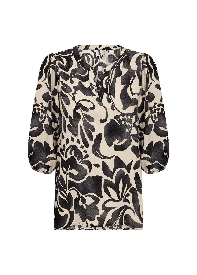 Senta 1 Blus Dam Black Combi Soyaconcept