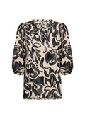 Senta 1 Blus Dam Black Combi Soyaconcept