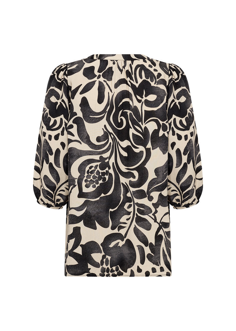 Senta 1 Blus Dam Black Combi Soyaconcept
