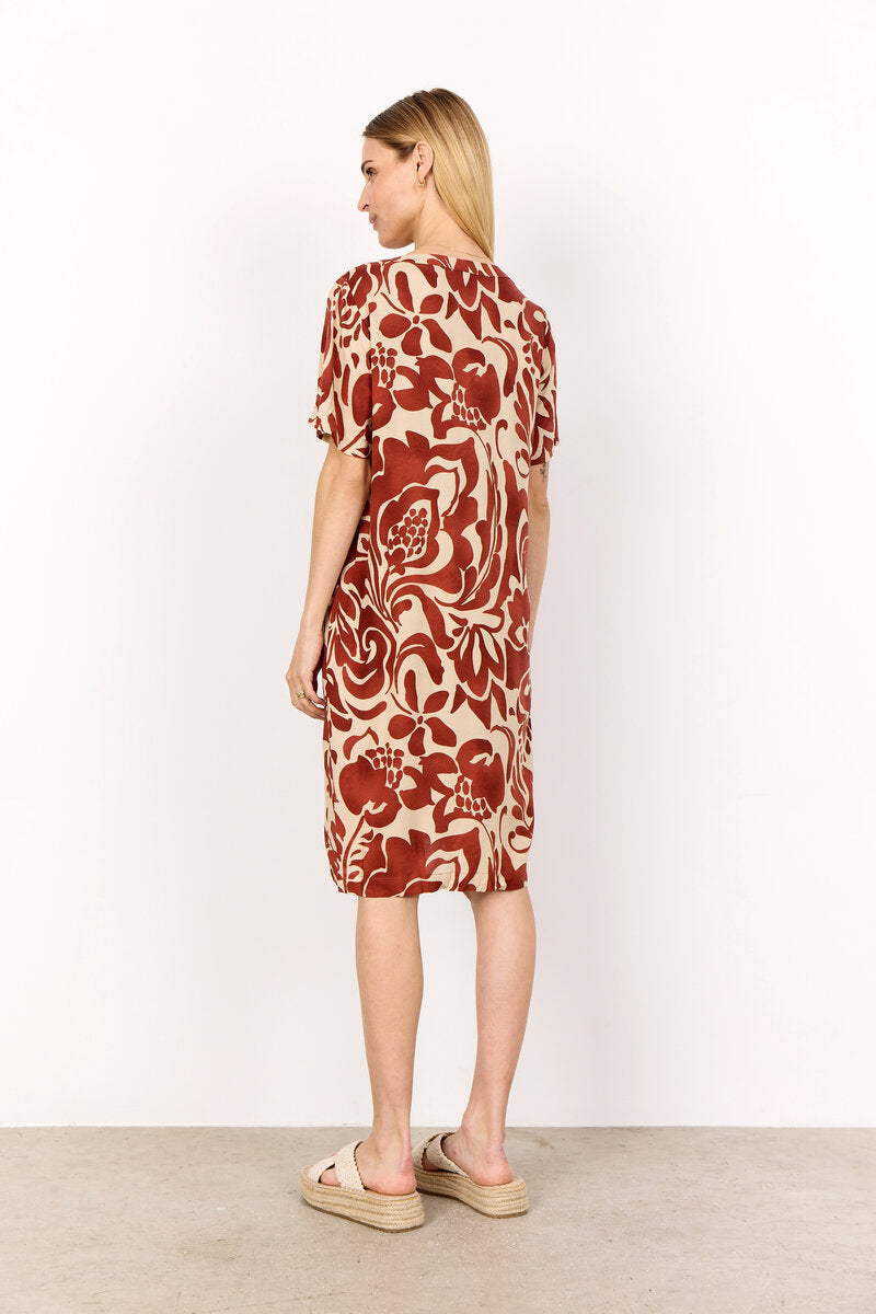 Senta 3 Tunic Women Mineral Red Combi Soyaconcept