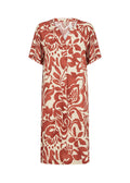 Senta 3 Tunic Women Mineral Red Combi Soyaconcept