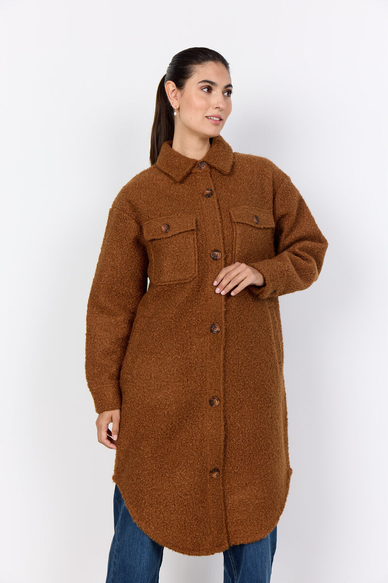 Shaima 5 Jacket Women Toffee Soyaconcept