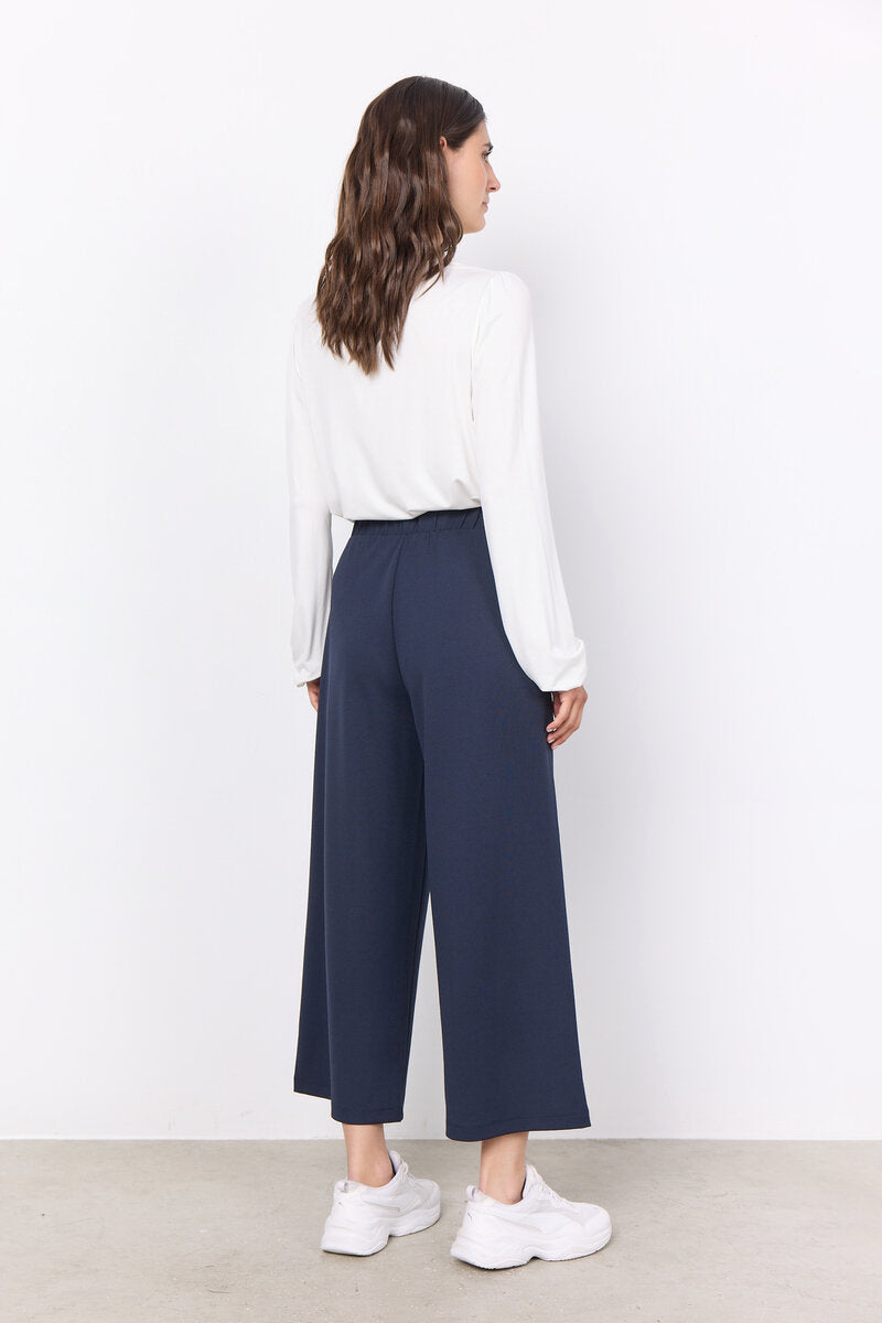Siham 36 Trousers Women Navy 3/4 Soyaconcept