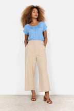 Siham 36 Trousers Women Sand 3/4 Soyaconcept