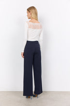 Siham 48 Long Pants Women Navy Soyaconcept