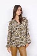 Tarita Blus Dam Golden Yellow Combi Soyaconcept
