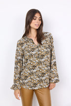 Tarita Blus Dam Golden Yellow Combi Soyaconcept