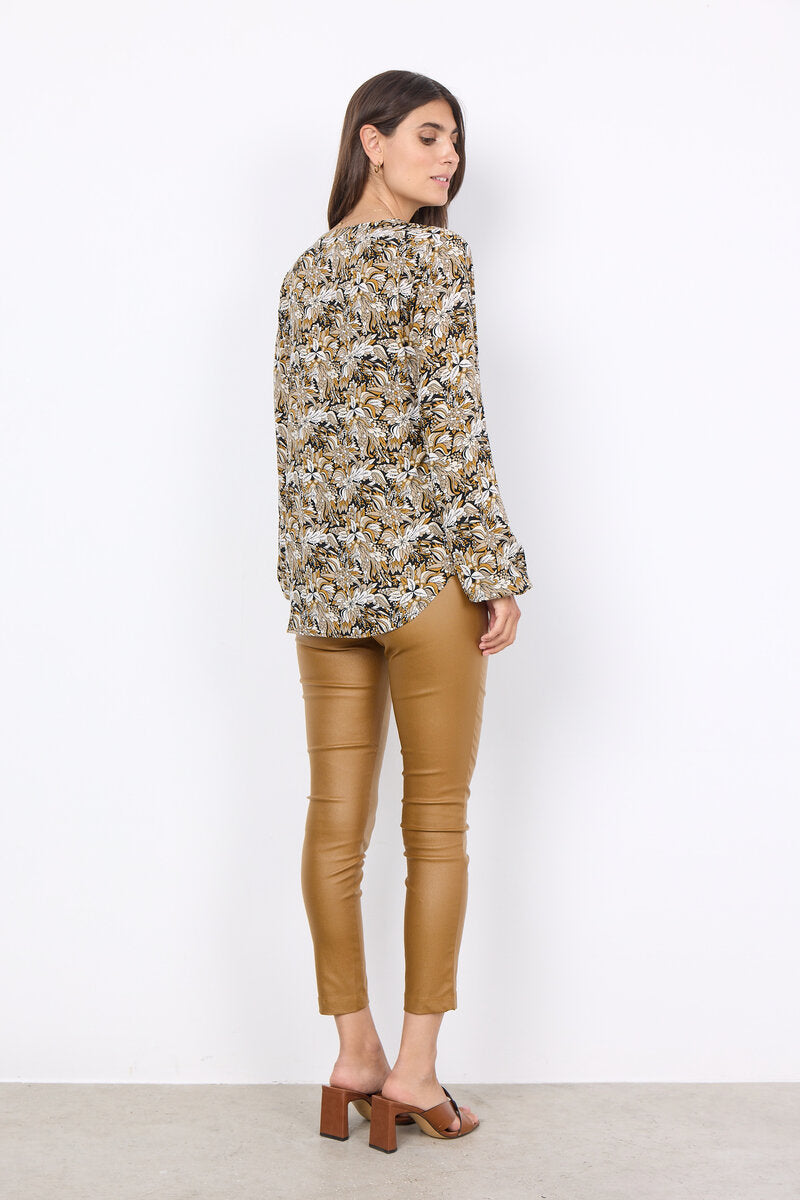 Tarita Blus Dam Golden Yellow Combi Soyaconcept