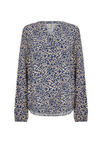 Van 1 Blouse Women Estate Blue Combi Soyaconcept