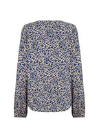 Van 1 Blouse Women Estate Blue Combi Soyaconcept